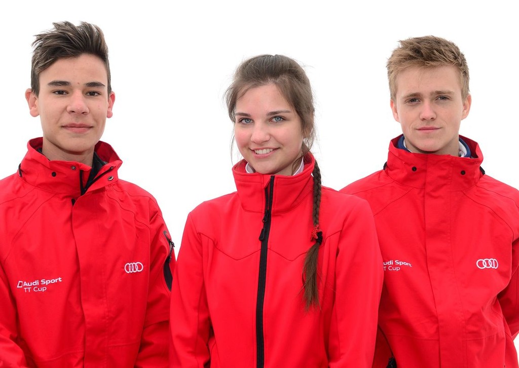 Sydafrikanske Sheldon van der Linde og ungarske Vivien Keszthelyi, sammen med Nicklas Nielsen
(Foto: Audi)